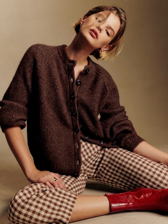 Sezane Sweaters - EUC Sézane Othello Cardigan in Mocha Size S